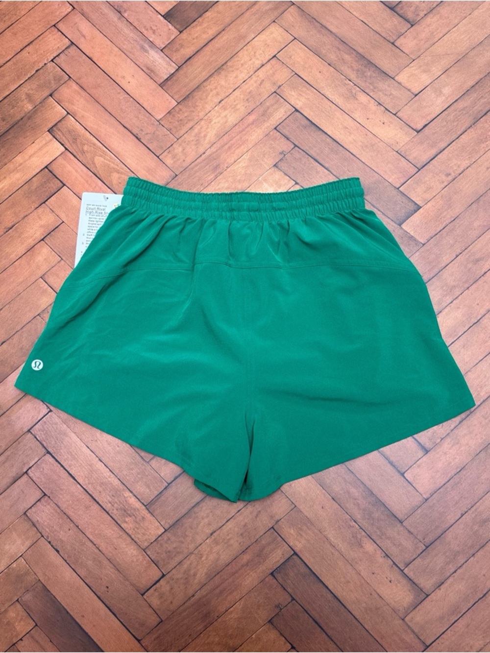 NWT Lululemon Court Rival High Rise Shorts 3" In Raceway Green Size 4 - Picture 2 of 8